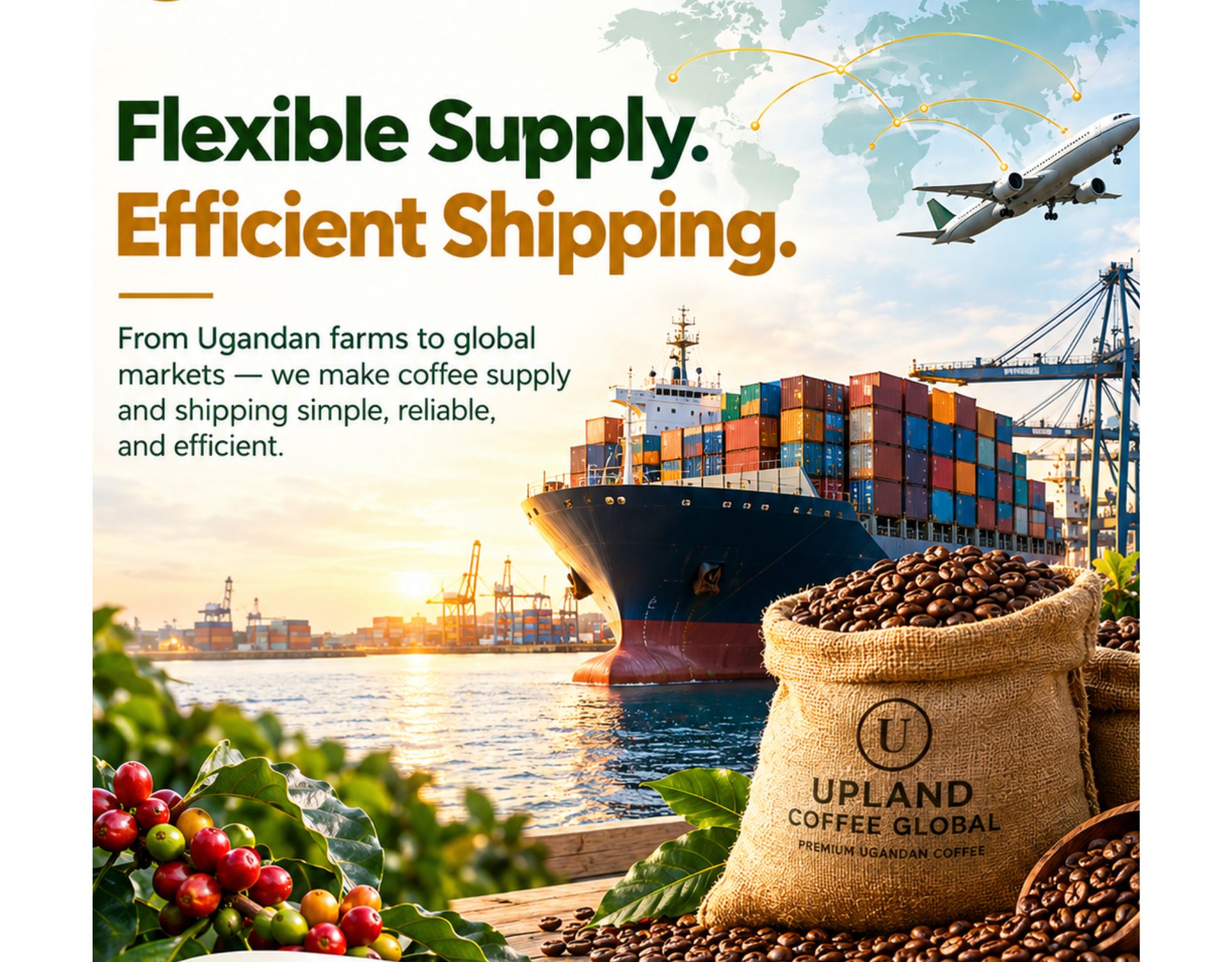 Coffee supply and international shipping operations